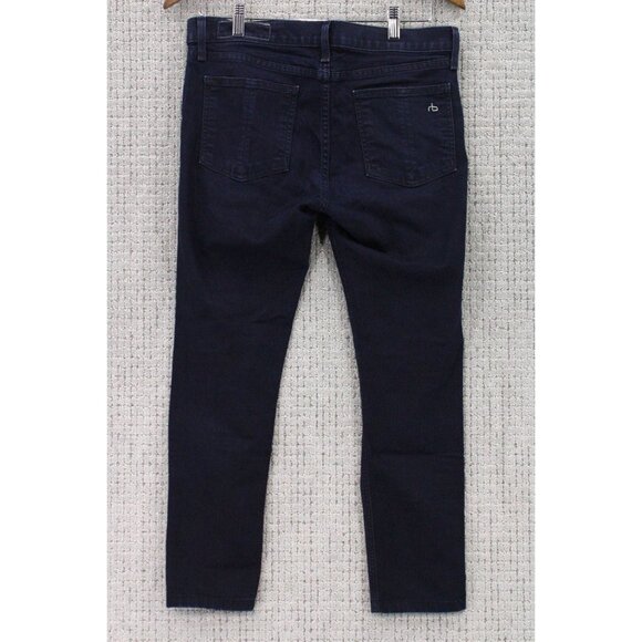 Rag & Bone Jeans Womens Size 29 Blue Dark Washed Legging Style Stretch Cotton - Picture 6 of 8